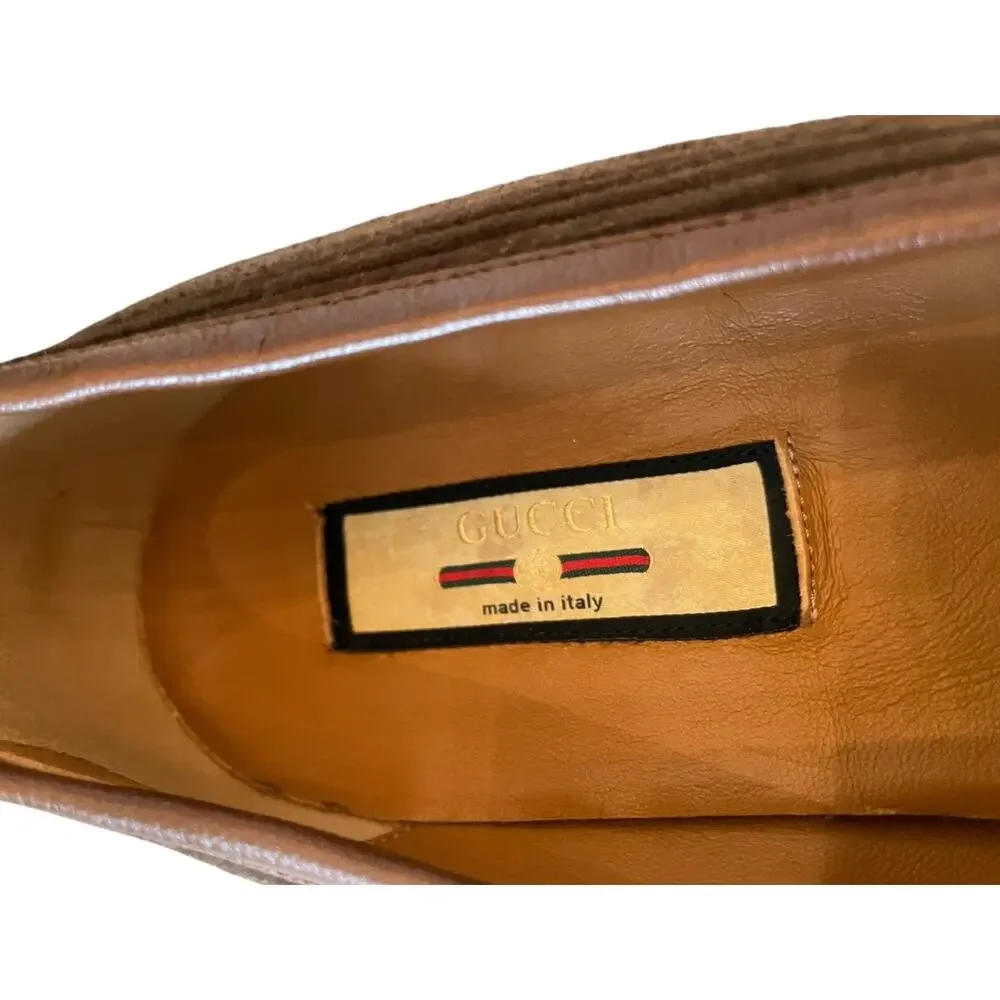 GUCCI 75974 Horsebit Corduroy Moccasin Loafer Men Shoe Size 11 | US 11.5 NEW